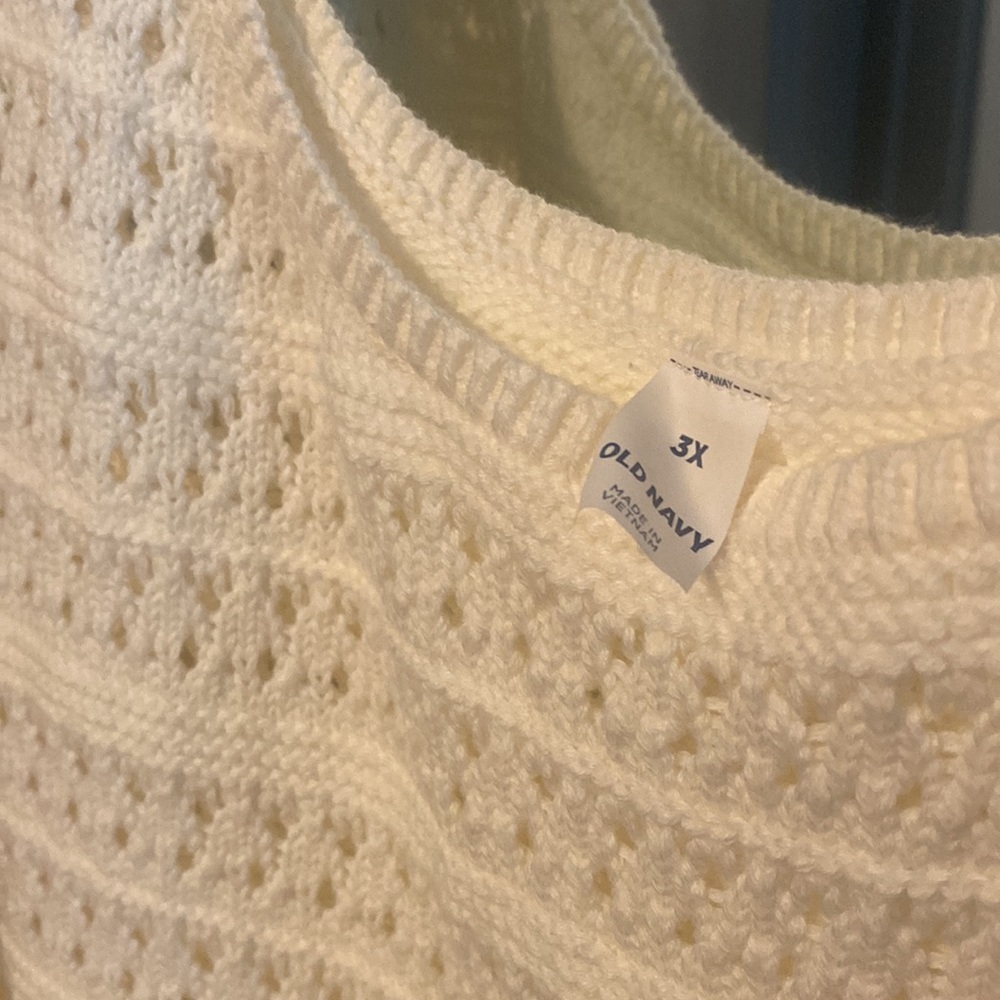 Cream Crochet Dress - NWT - 3X - Picture 4 of 4